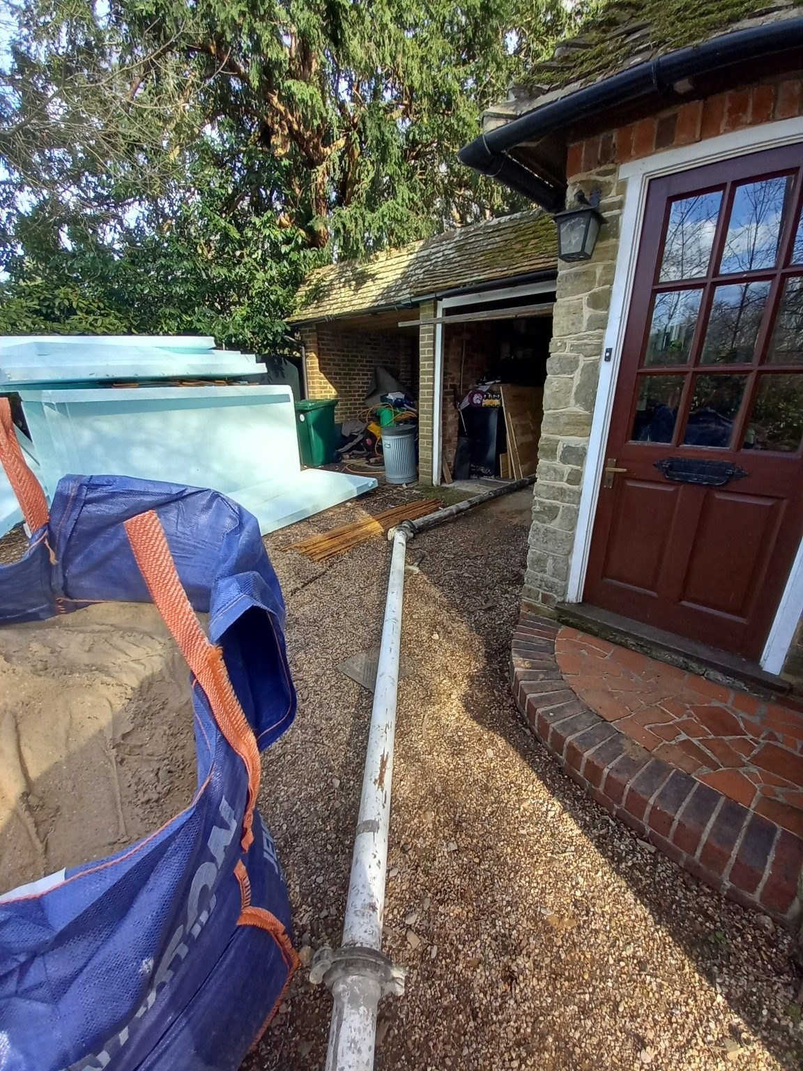 Foundation and pipework